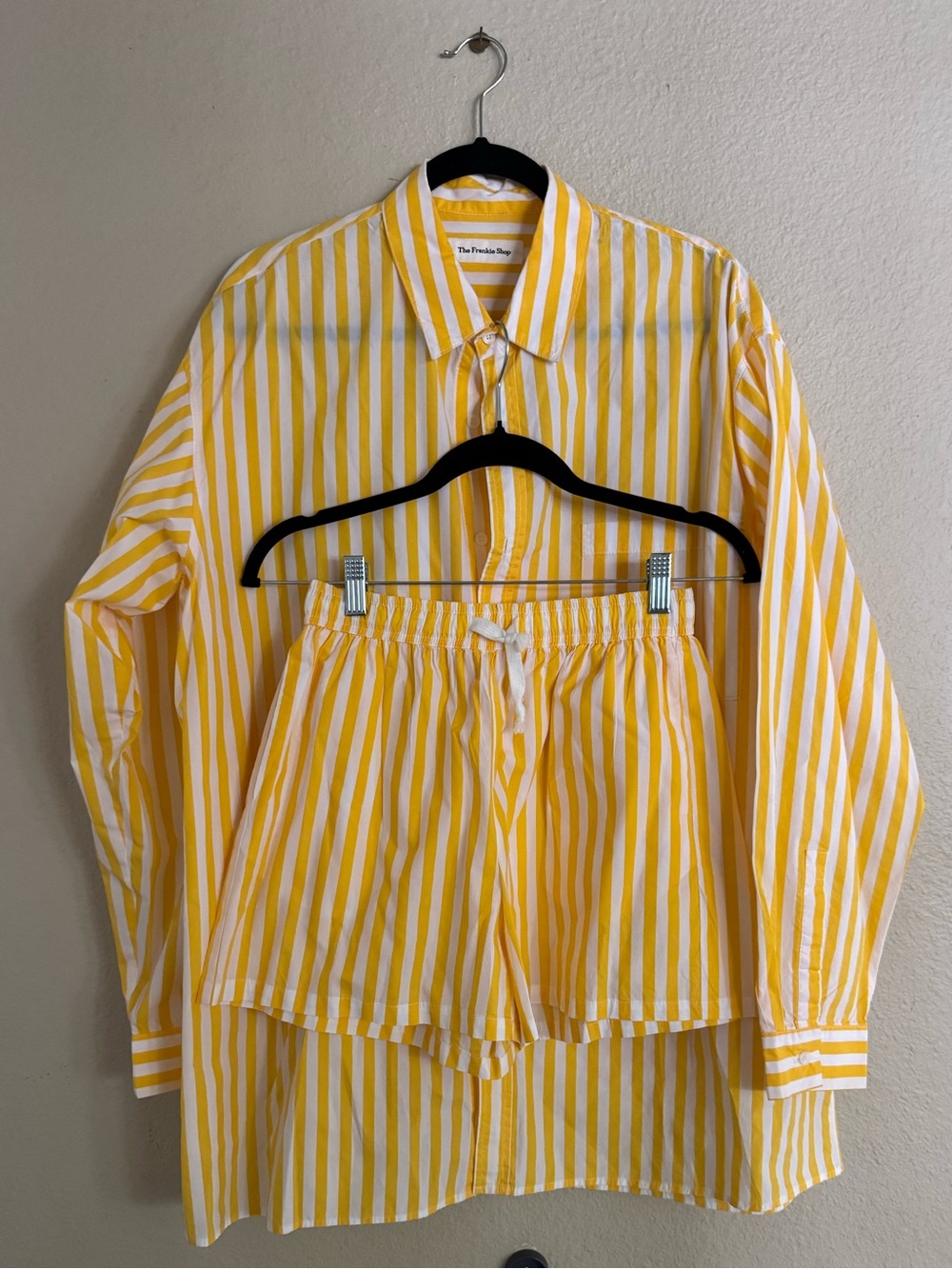 The Frankie Shop Yellow and White Striped Set